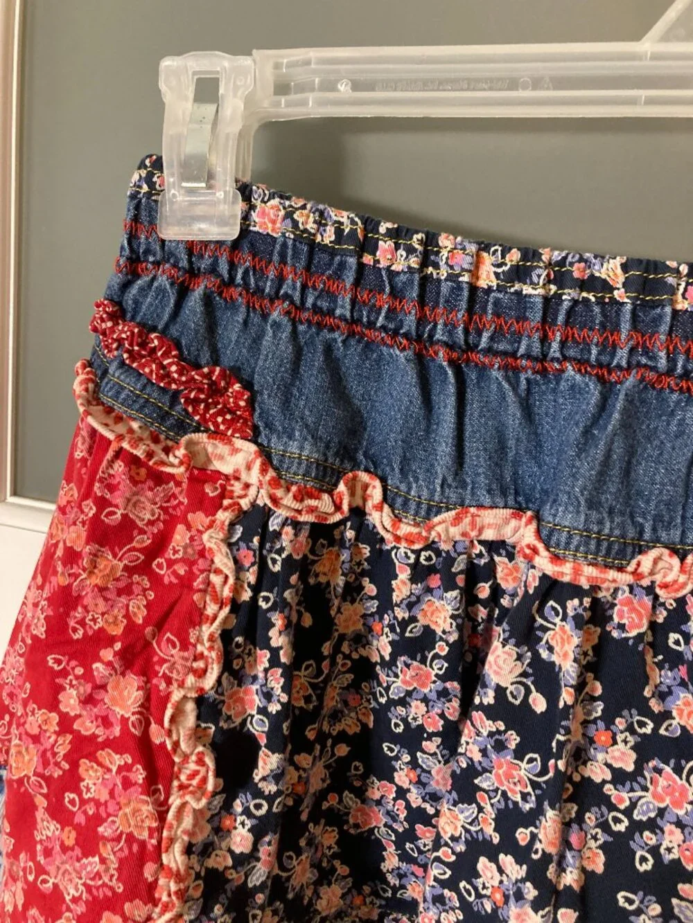 Oilily Denim Ruffle Twirly Swing Skirt - 104. 4 5 6